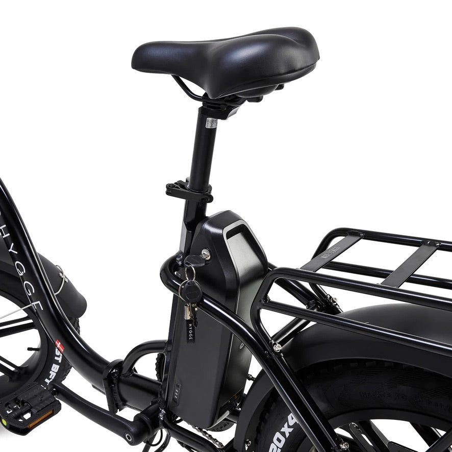 2026 Hygge Vester Step Through Folding Electric Bike Black