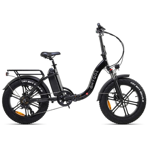 2026 Hygge Vester Step Through Folding Electric Bike Black