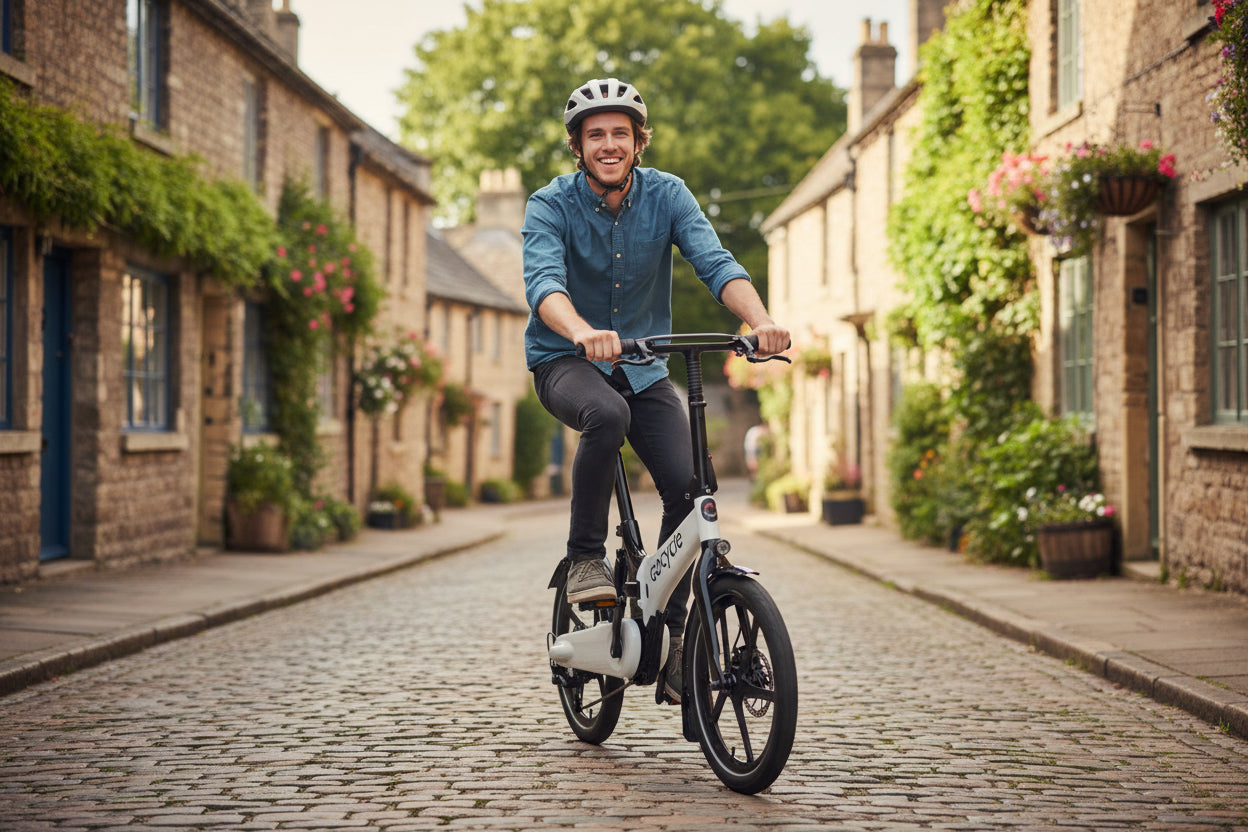 Gocycle G4 White 500 Watt motor dual speed 15 or 20 MPH