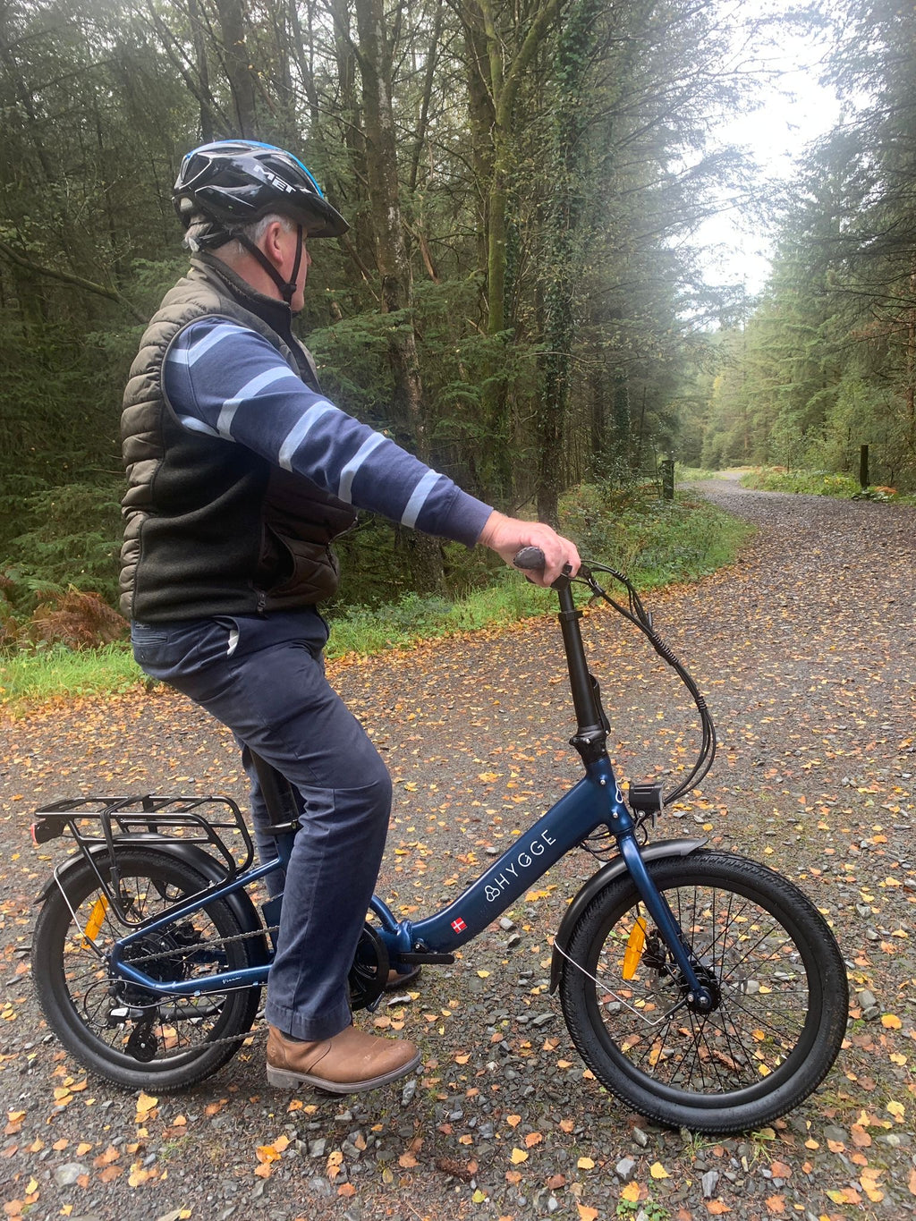 2026 Hygge Virum Step Folding E-Bike Blue