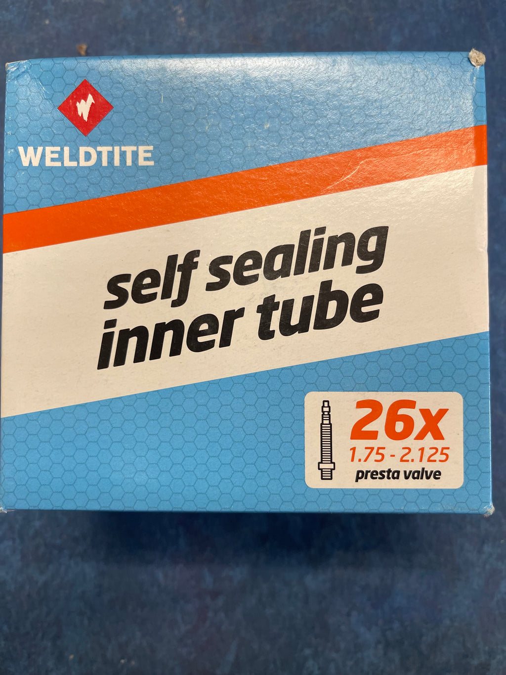 WELDTITE Presta Valve Self Sealing Bike Inner Tube,  26” x 1.50-1.75-2.125