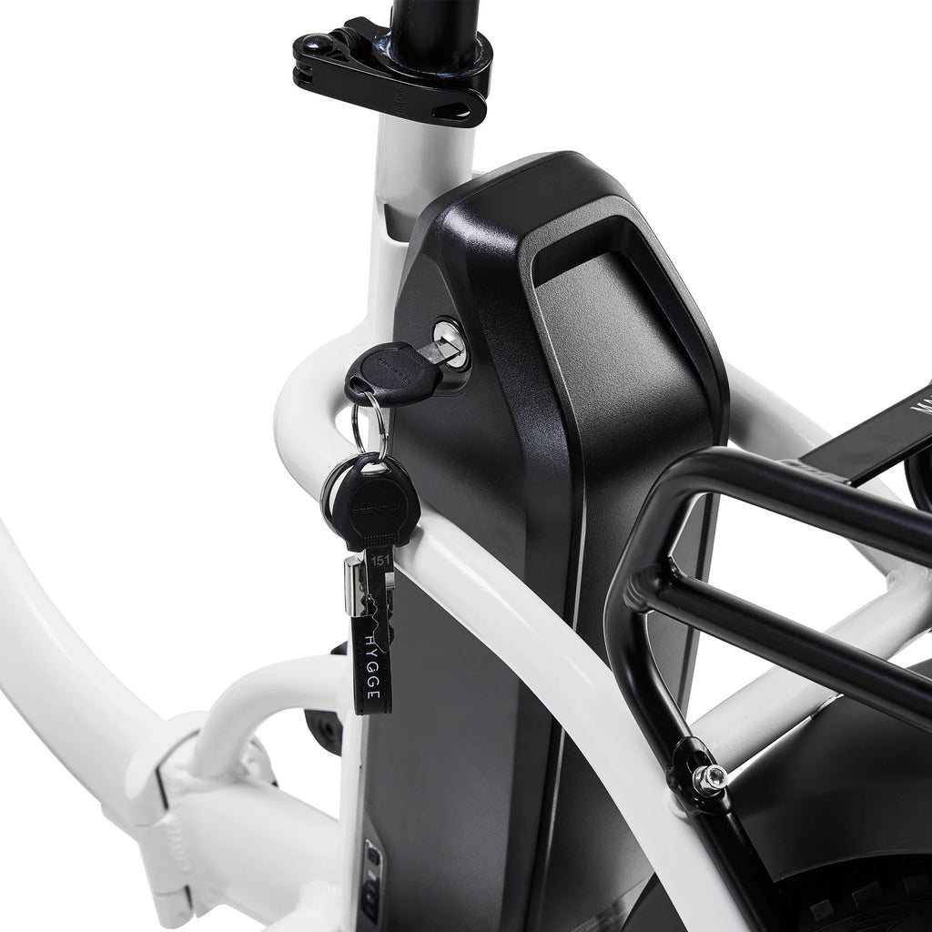 2026 Hygge Vester Crossbar Folding eBike White