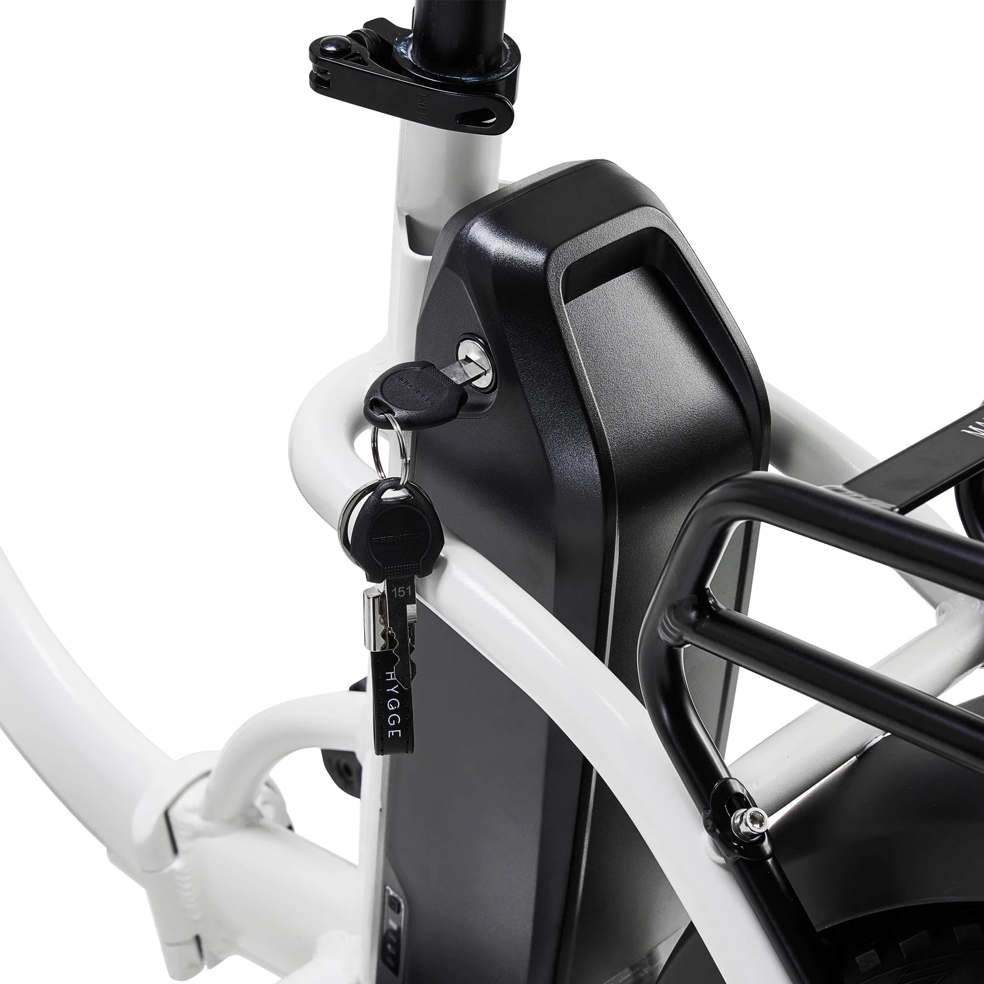 2026 Hygge Vester Step Through Folding Electric Bike White