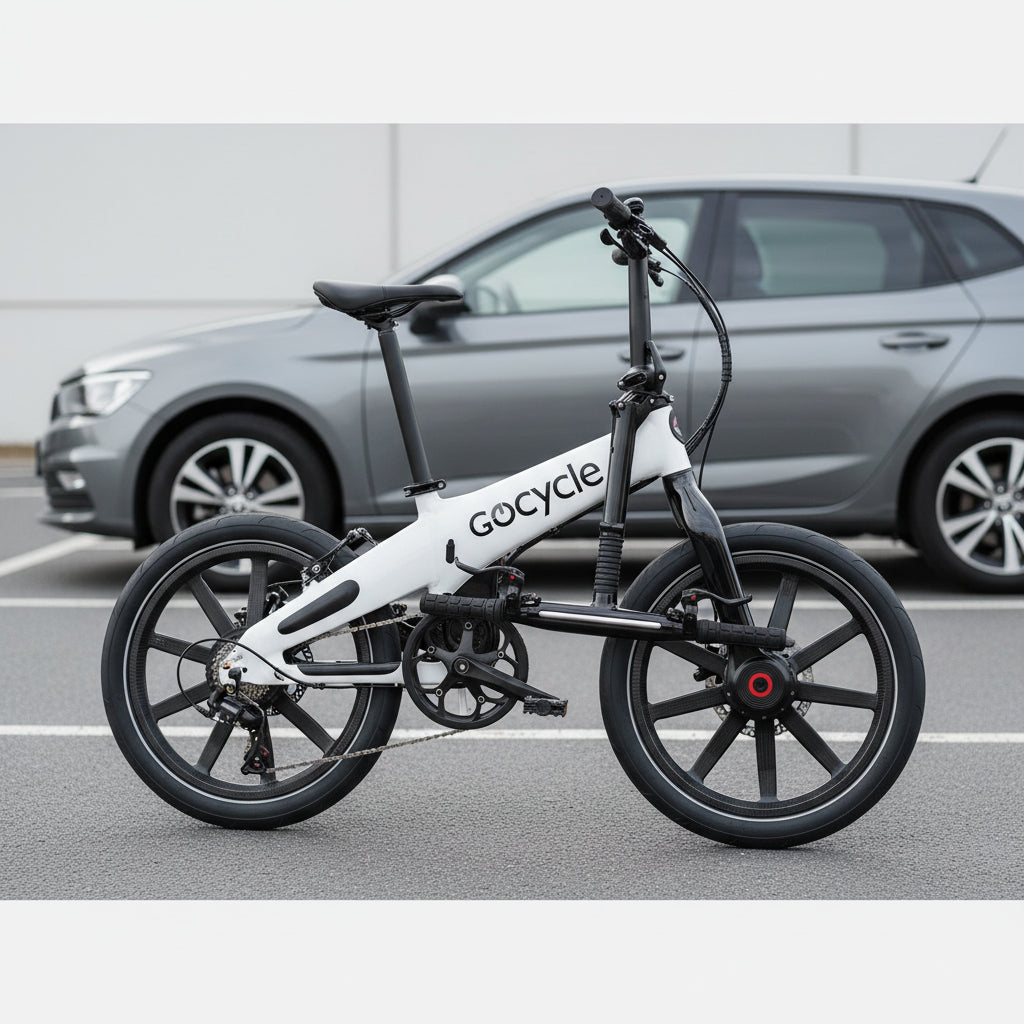 Gocycle G4 White 500 Watt motor dual speed 15 or 20 MPH