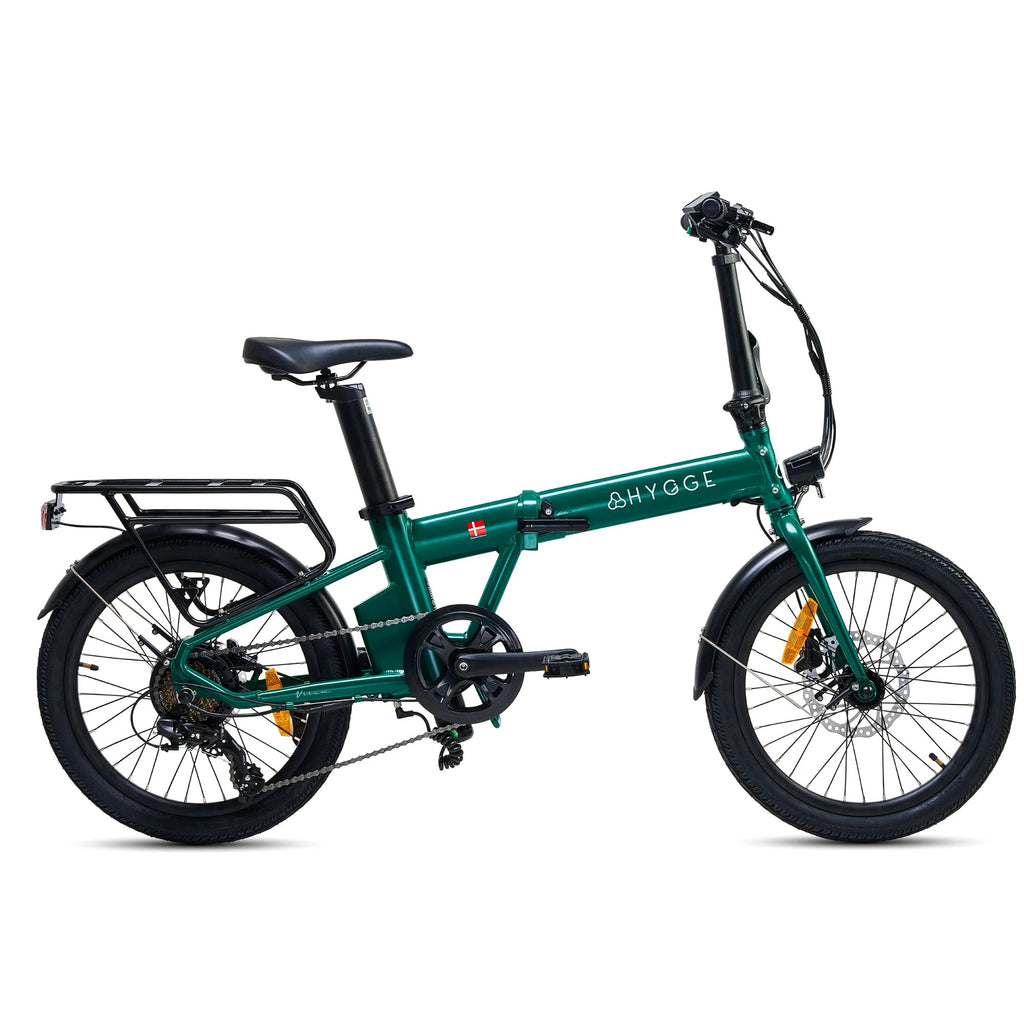 Hygge Virum Folding E-Bike Crossbar Green