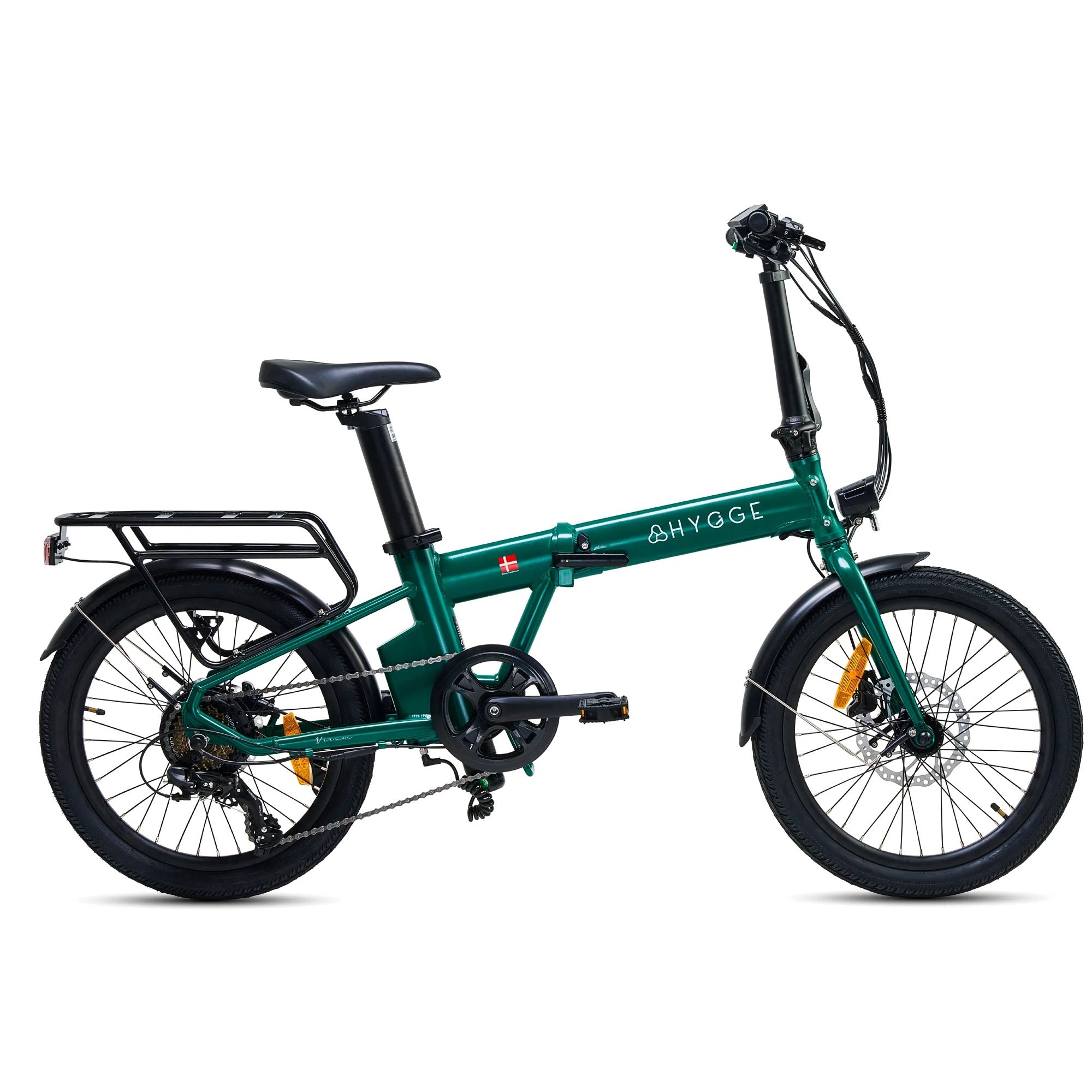 Hygge Virum Folding E-Bike Crossbar Green
