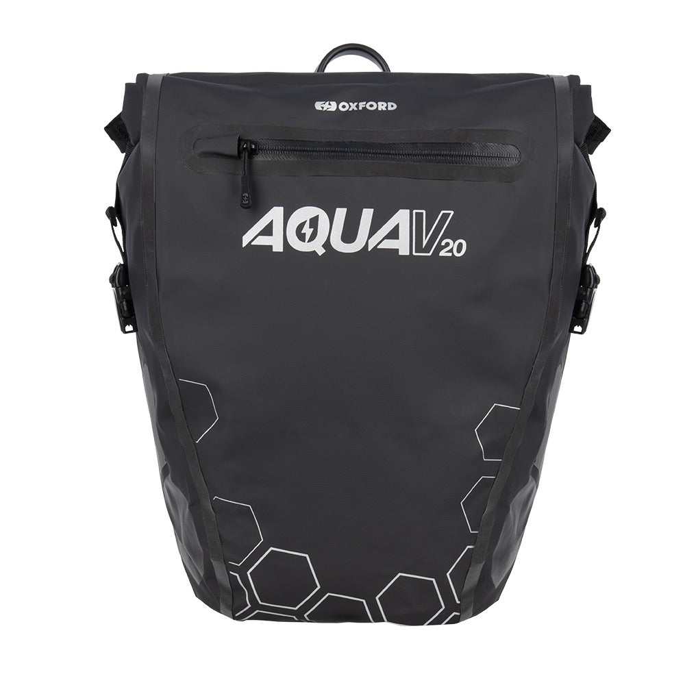 Oxford Aqua T20 Single QR Pannier Bag Orange or Black