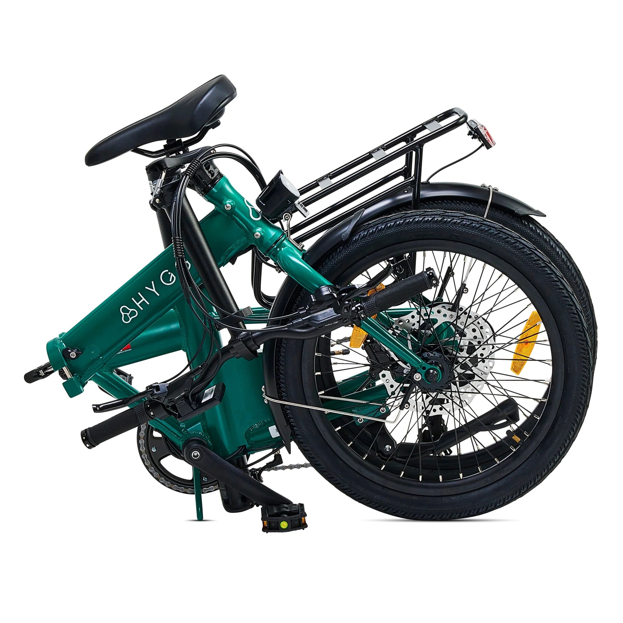 Hygge Virum Folding E-Bike Crossbar Green