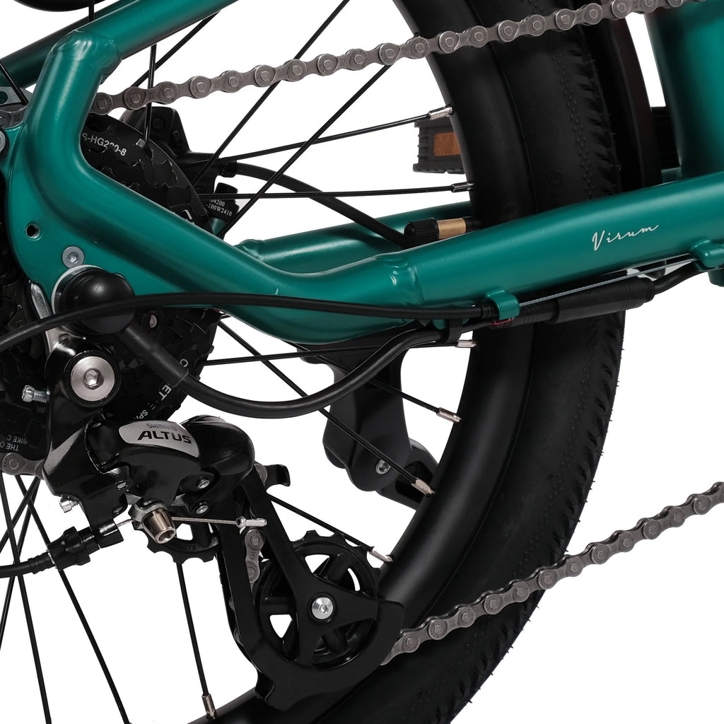 Hygge Virum Folding E-Bike Crossbar Green