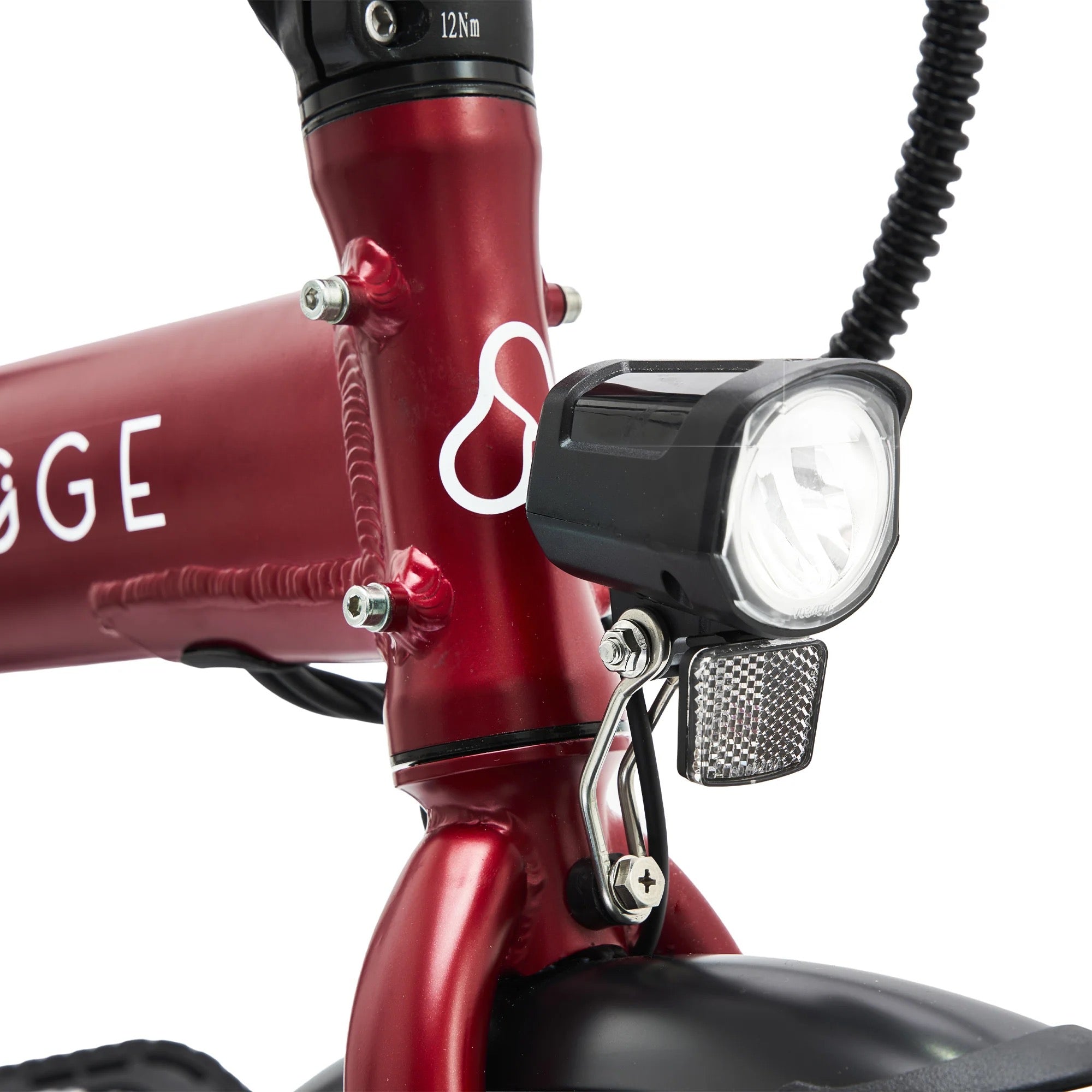 2026 Hygge Virum Folding E-Bike Crossbar Red