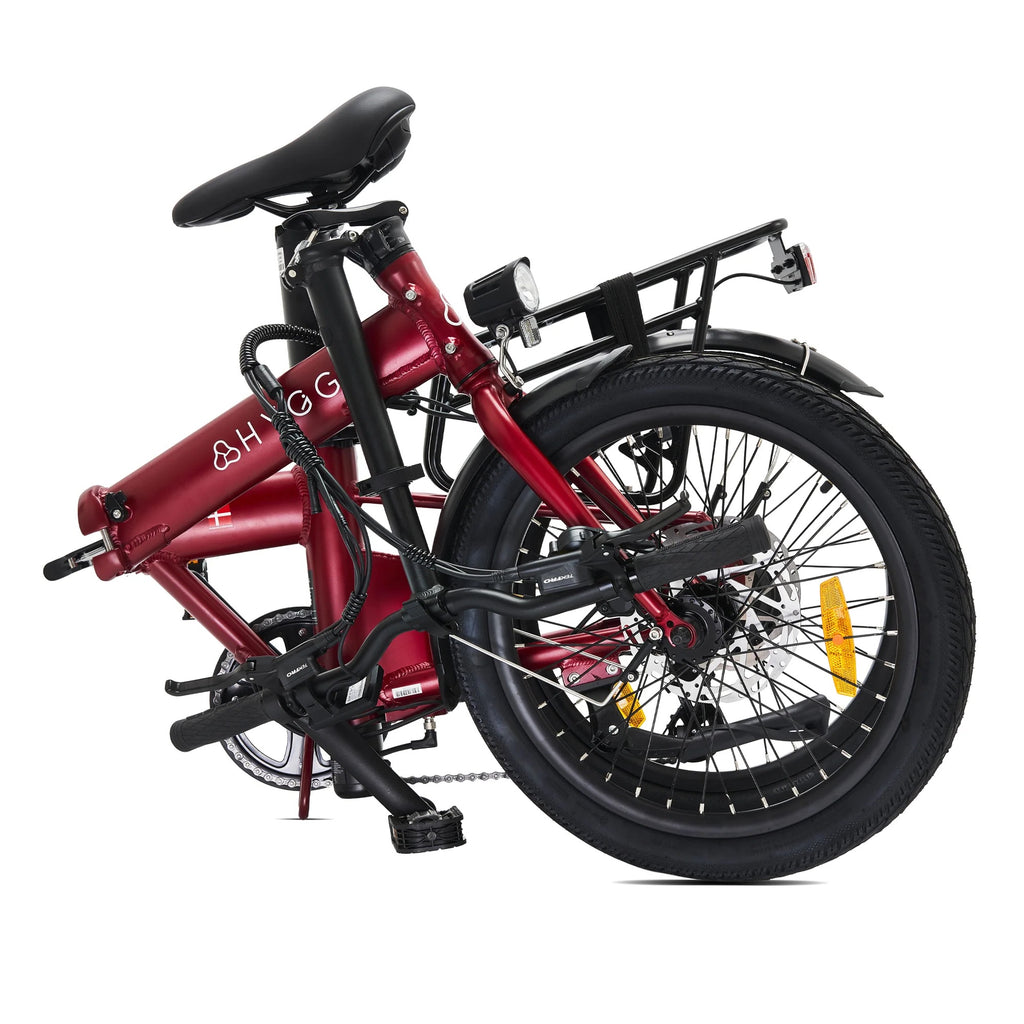2026 Hygge Virum Folding E-Bike Crossbar Red