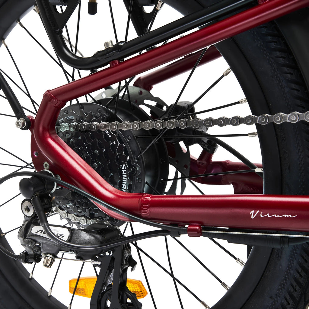 2026 Hygge Virum Folding E-Bike Crossbar Red
