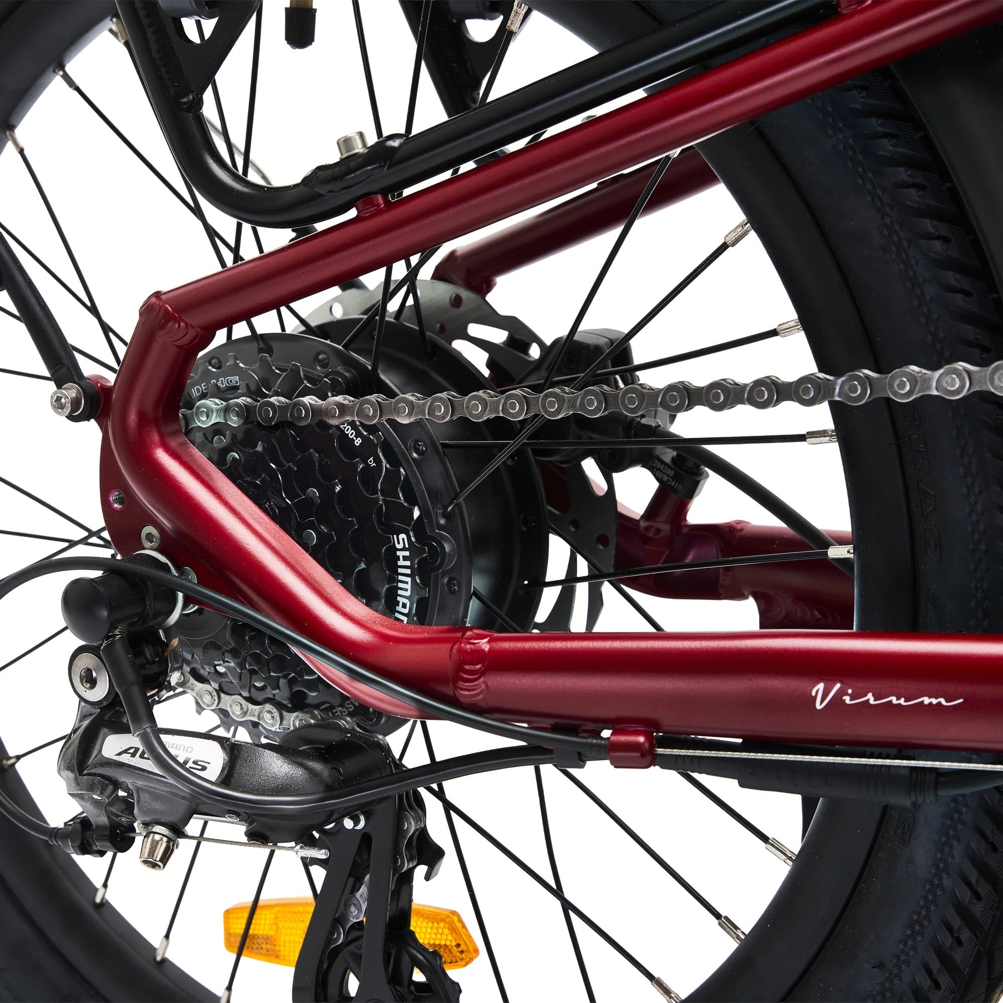 2026 Hygge Virum Folding E-Bike Crossbar Red