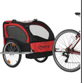 Doppio Bicycle Double Trailer  Red 20 inch Wheels