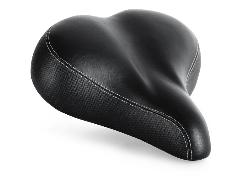 UNISEX EXTRA WIDE COMFORT SPRUNG SADDLE BLACK