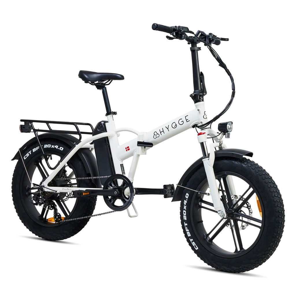 2026 Hygge Vester Crossbar Folding eBike White