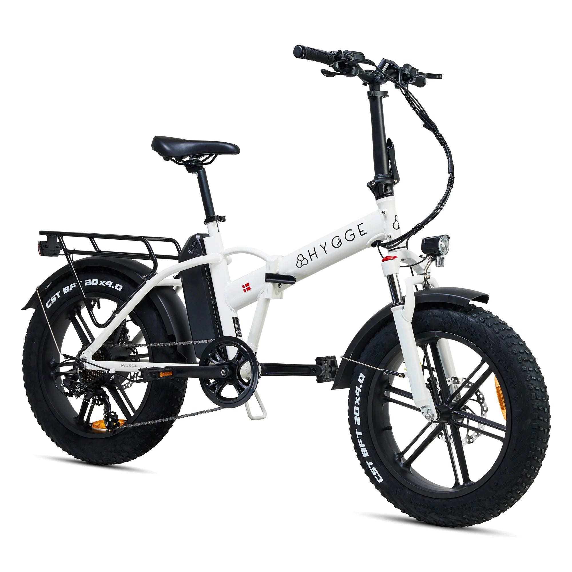 2026 Hygge Vester Crossbar Folding eBike White