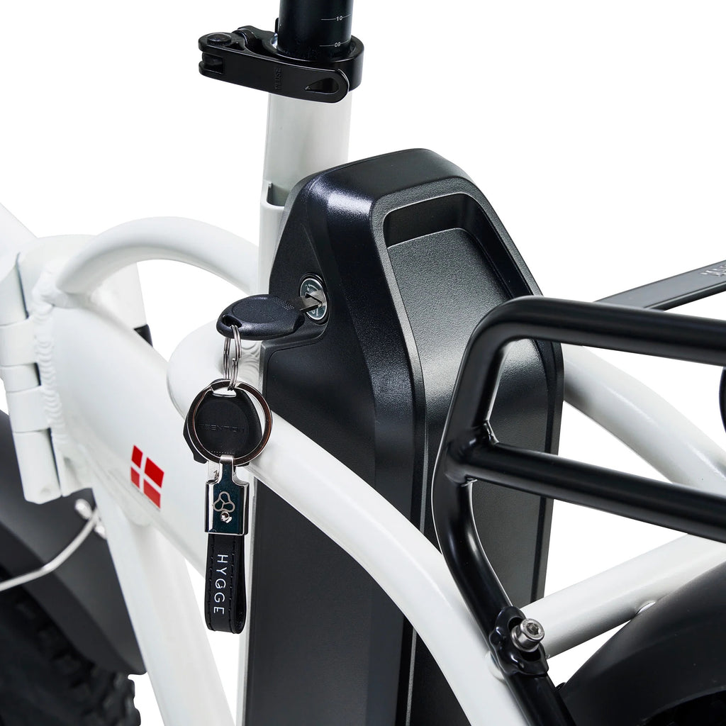 2026 Hygge Vester Crossbar Folding eBike White