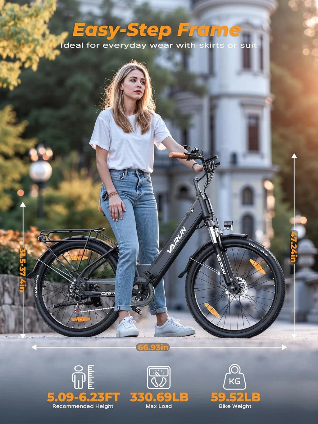 Varun C26-1 Lpow Step 30MPH eBike